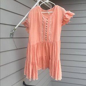 FREE PEOPLE Santiago Embroidered Mini Endless Summer Dress